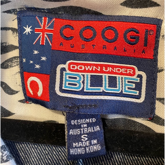 COOGI Australia Down Under Blue Denim Jean Jacket Size Small New W/O Tags - Picture 2 of 9